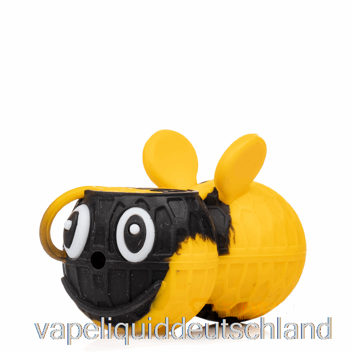 Stratus Bienenförmiger Silikonlöffel Shimmer Sol (Glitzer Schwarz / Gelb) Vape Deutschland